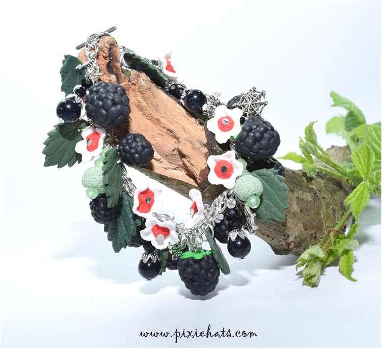Blackberry charm bracelet