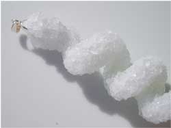 The crystal formations of borax