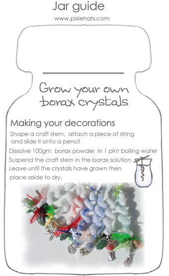 Printable guide to growing borax grystals