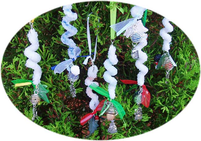 Growing borax crystals and making yule tree decorations