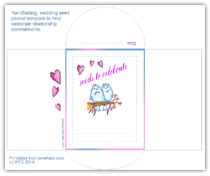 Click to see this handfasting wedding seed packet template