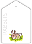 Rabbit gift label