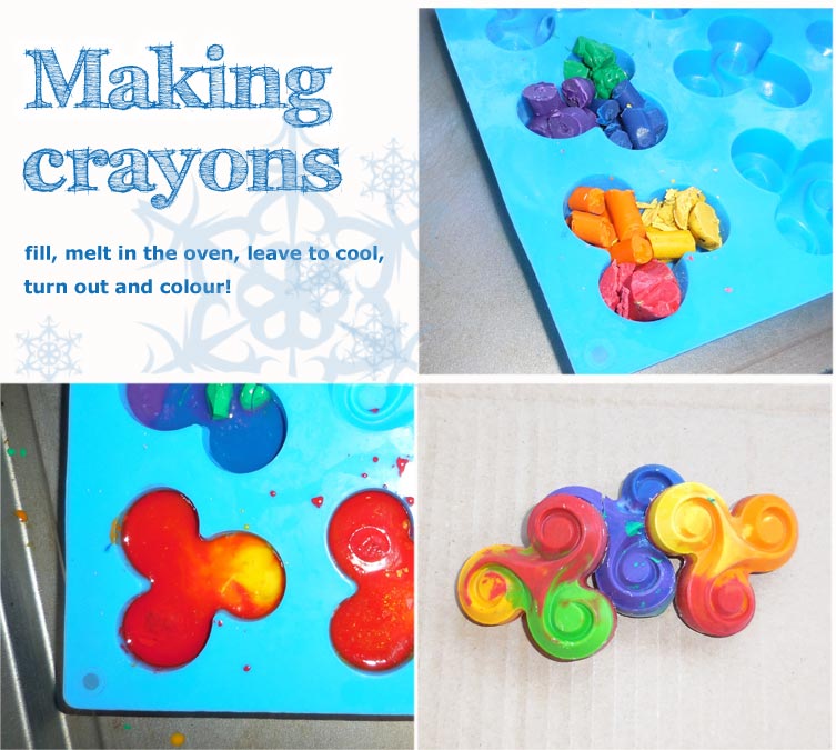 Handmade crayons for the