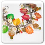 What you need to make this autumn leaf themed bracelet