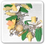 Daffodil bracelet - handmade jewellery for the spring