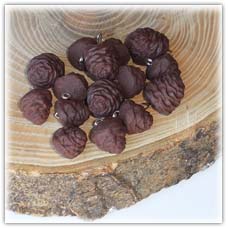 Fir pine cone bead charms