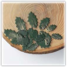 Holly leaf charms