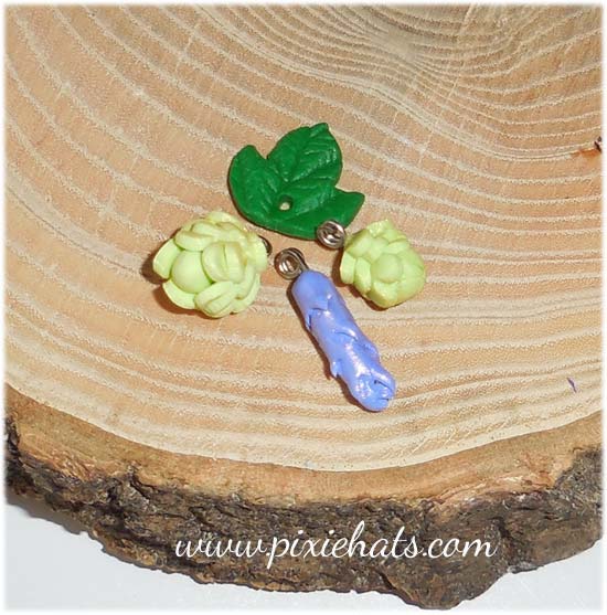 Lavender and hop charm set