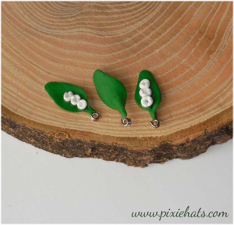Lily of the Valley beads with a meatal loop