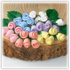 Rosebud beads
