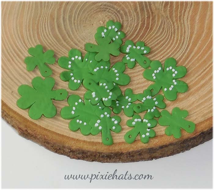 Shamrock leaf charms or clover beads