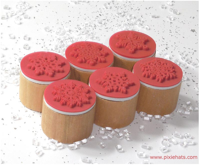 Ink stamps for Yuletide Christmas greeting cards